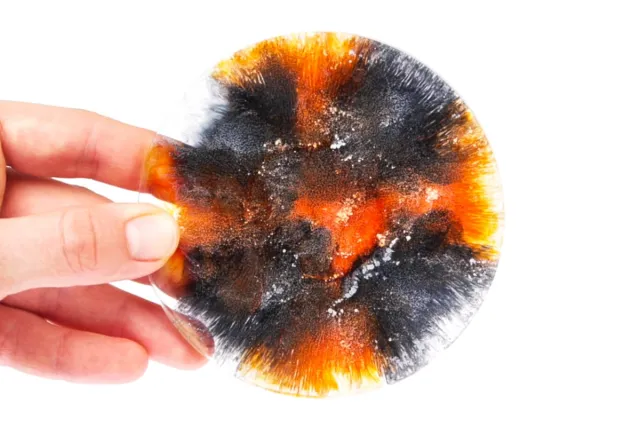 Alcohol ink Epoxy Resin orange