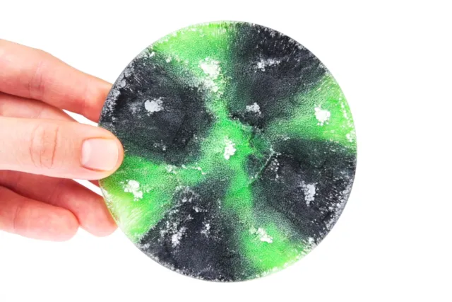 Alcohol ink Epoxy Resin peridot green