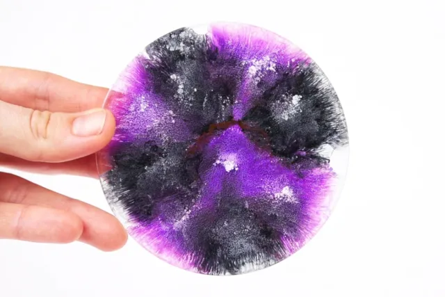 Alcohol ink Epoxy Resin violet